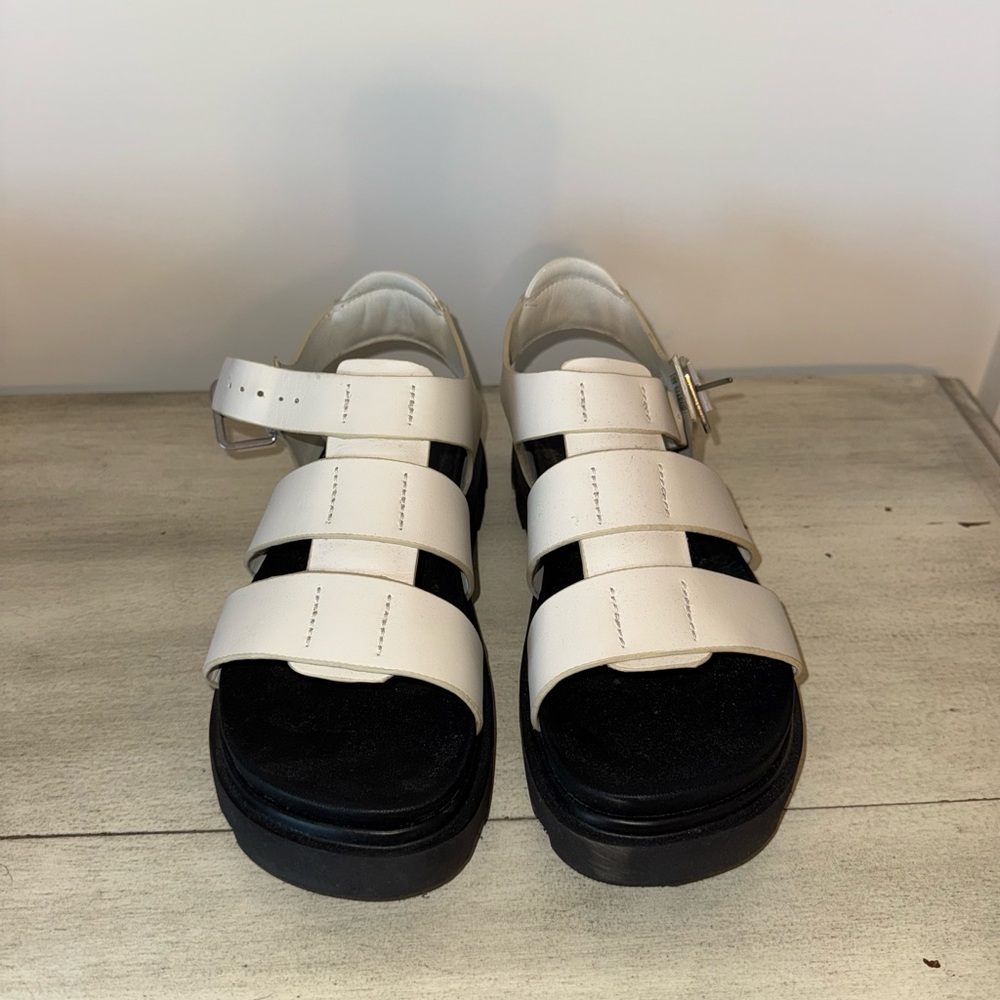 UGG White Strappy Sandals